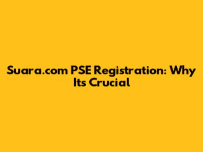 Suara.com PSE Registration: Why It's Crucial